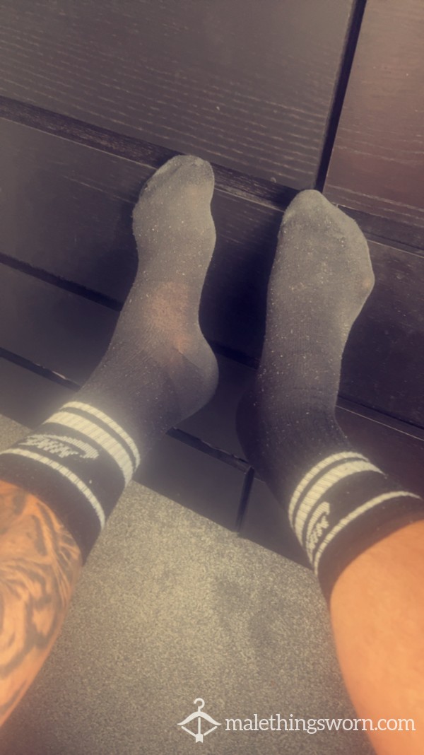Black Nike Sweaty Socks