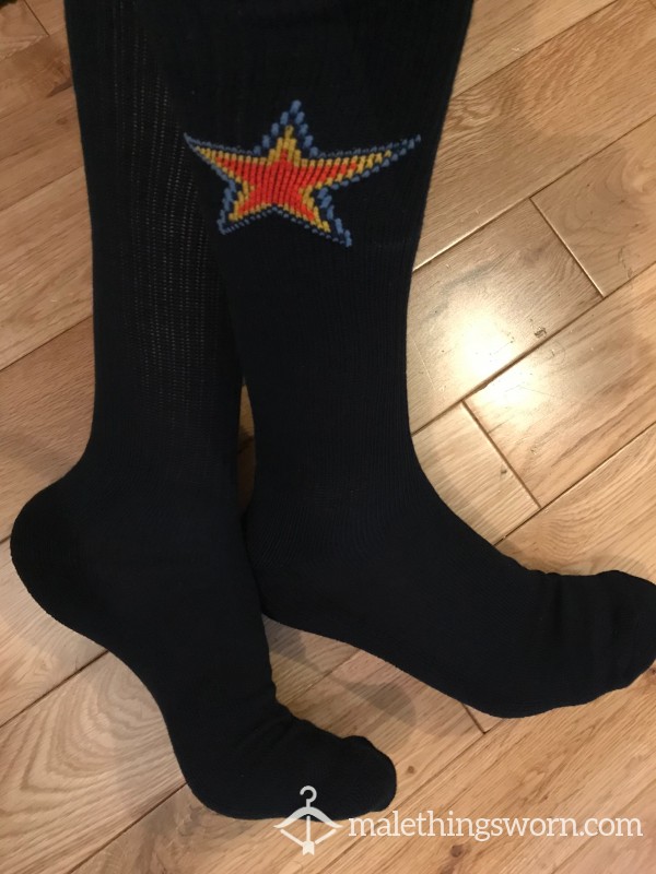 Men's Converse Navy Sports Crew Socks With Star Logo