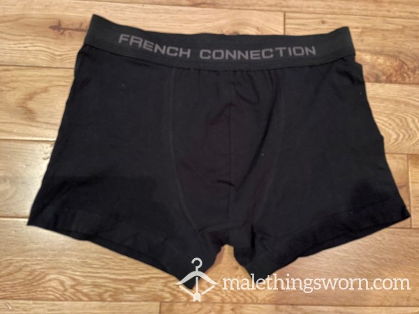 Men's French Connection Black Boxer Brief Trunks (M) Ready To Be Customised For You!