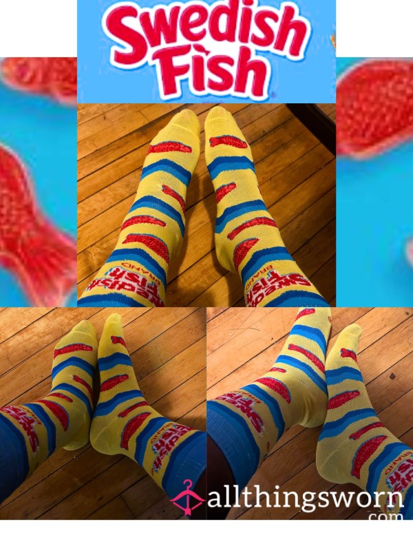 Mens Size 6-13 Swedish Fish Socks-3 Day Wear