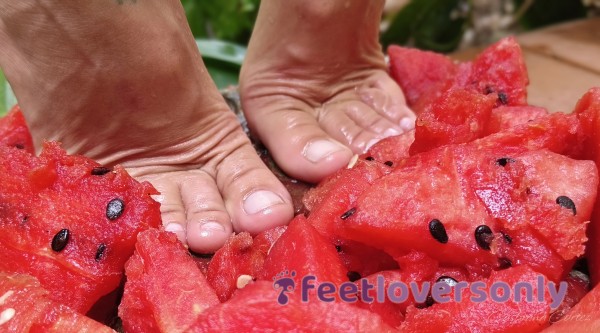 Mermaid Stomping Watermelon