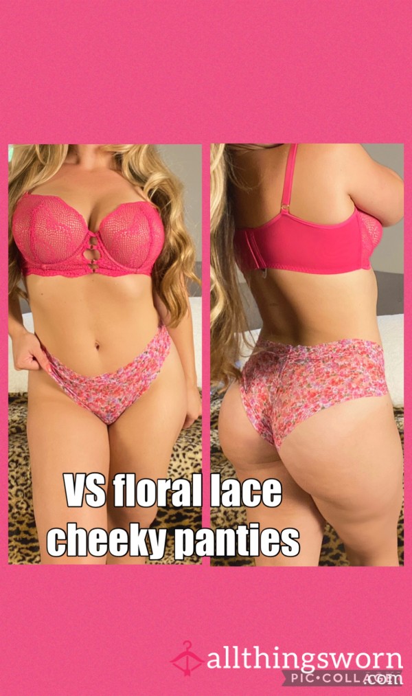 MILF Victoria’s Secret Lace Flor*l Cheeky Panties