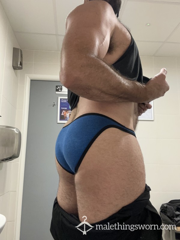 Mini Ribbed Blue Brief XXL