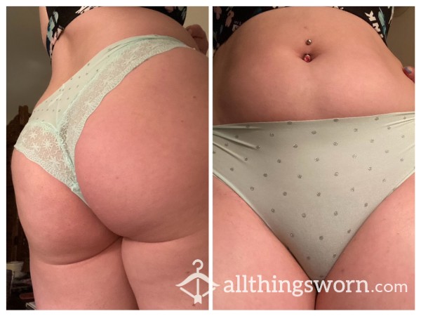 Mint Seamless Cheeky With Soft Lace Back