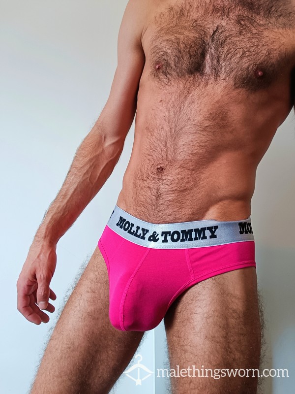Molly & Tommy Pink Cotton Brief, Small