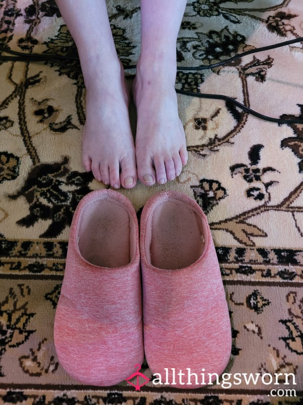 My Mommy's House Slippers. Well Worn.