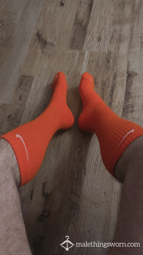 My Orange Smelly Nike Gym Socks