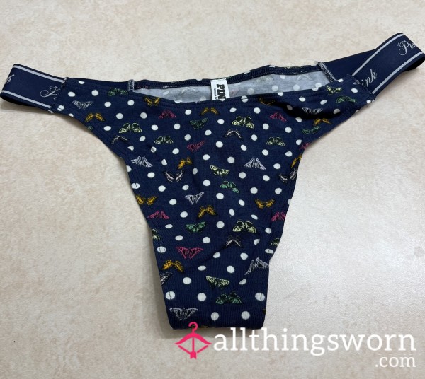 Navy Bu*terfly Thong