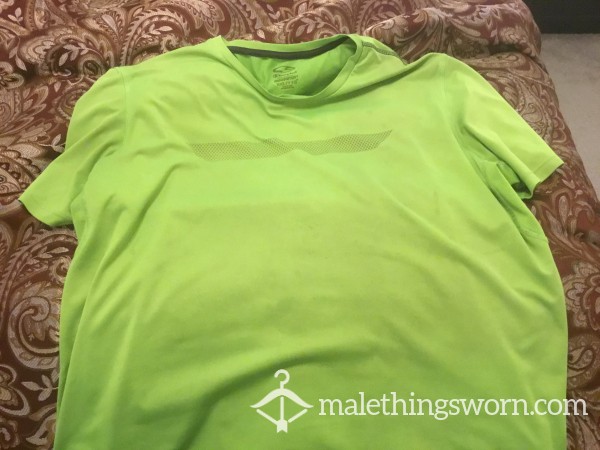 Neon Green Xxl Well Used T Shirt