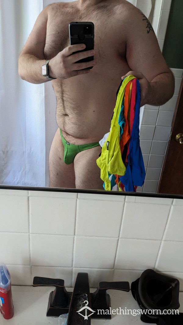 Assorted Color Thongs! XXL!