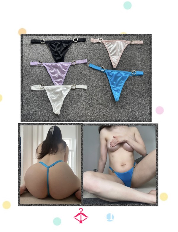 NEW Satin Thongs 🩵