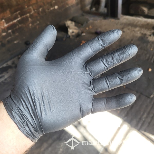 Nitrile Used Gloves