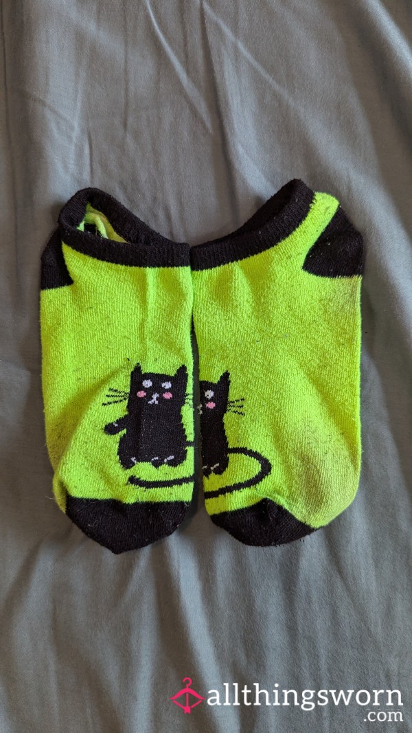 Old Green Ankle Socks