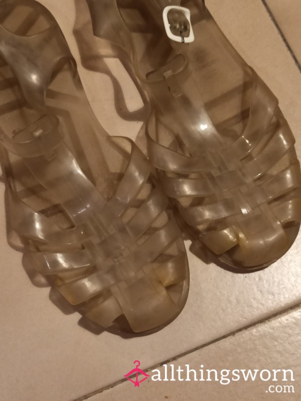 Old & Very Dirty Jelly/Silicone Sandals