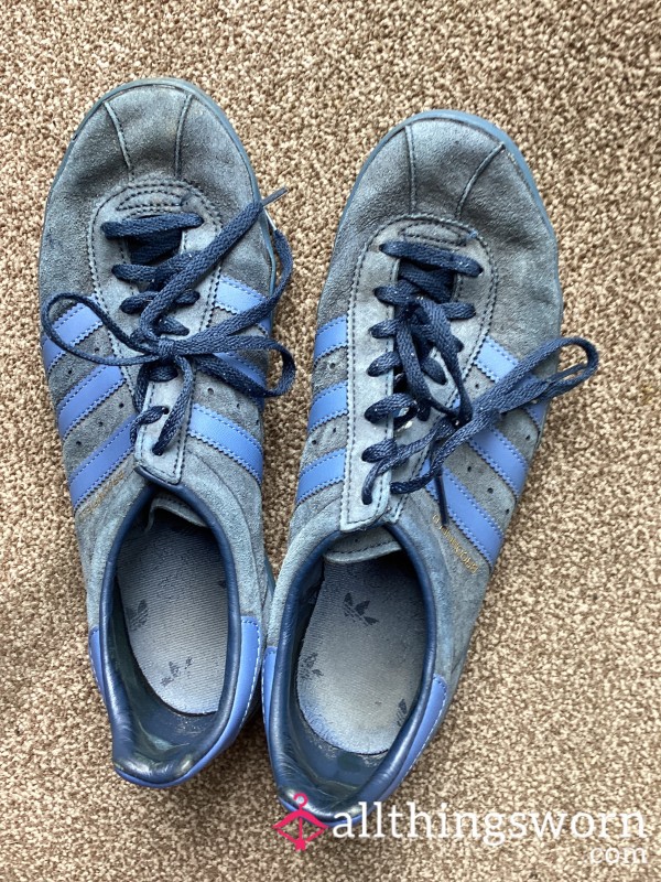 Old Worn Out Adidas Trainers