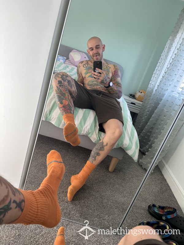 Orange Stance Socks