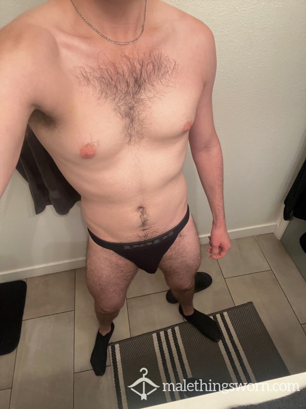 Papi Black Jockstrap Small