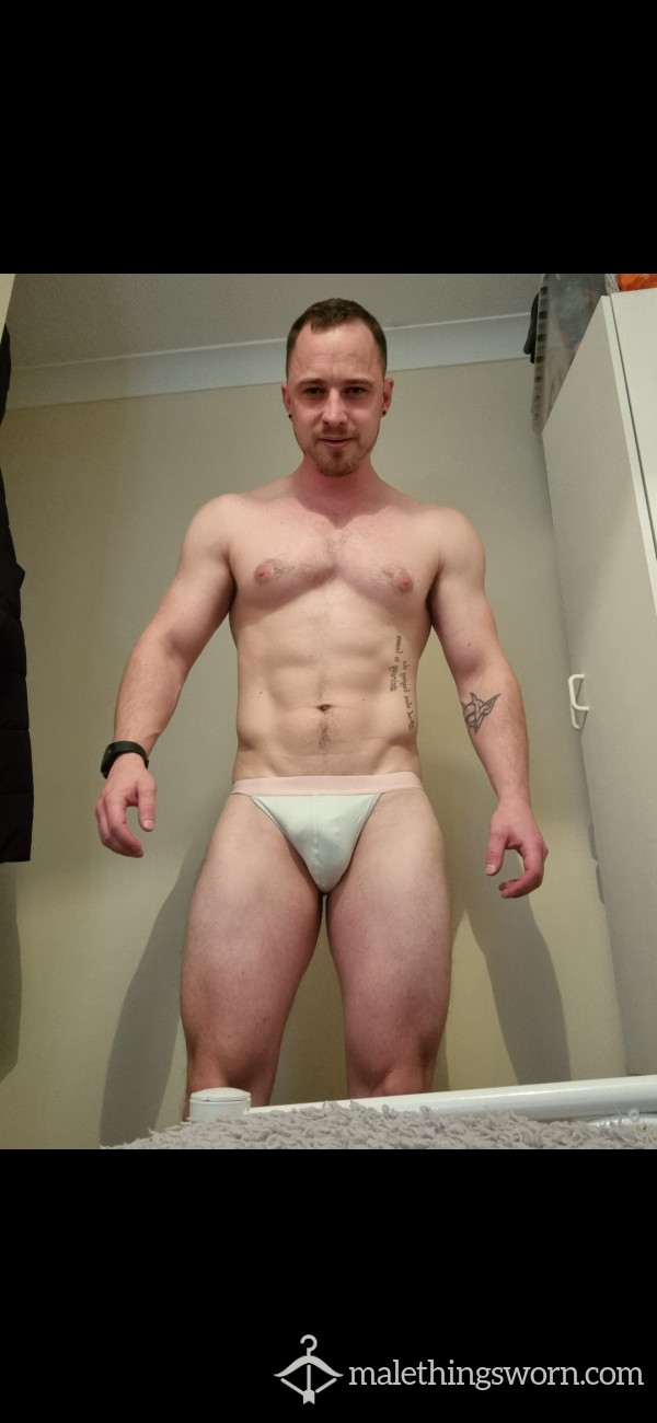 SOLD Pastel Green And Pink Jock