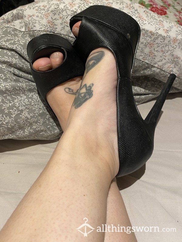 P**p Toe Heels