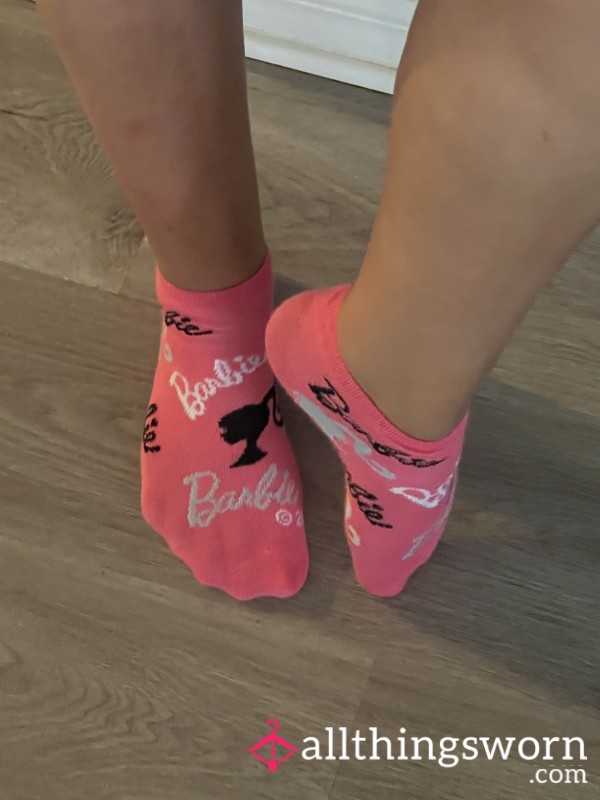 Pink Barbie Sissy Used Socks