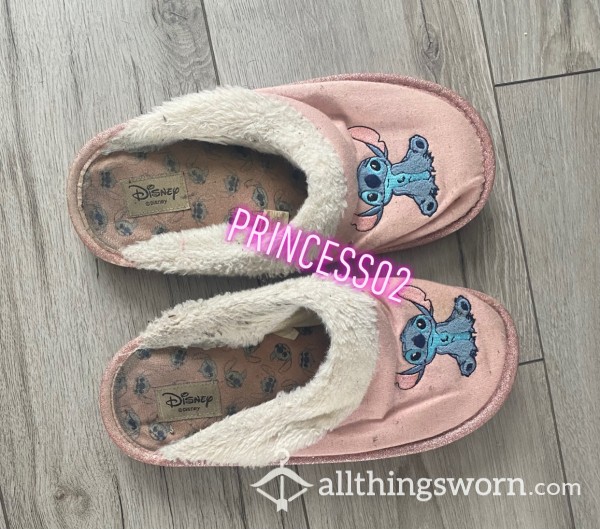 Pink Disney Lilo&St*tch St*tch 💙Slippers