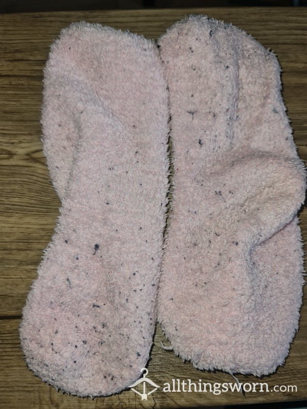 Pink Fluffy Socks