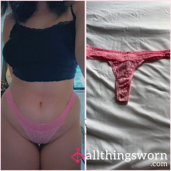 Pink Lace Thong🩷