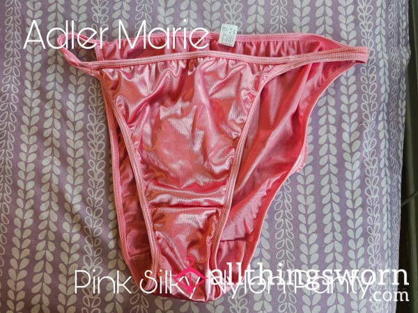Pink Silky Nylon Panty