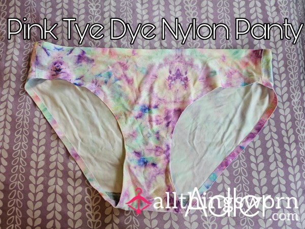 Pink Tye Dye Nylon Panty