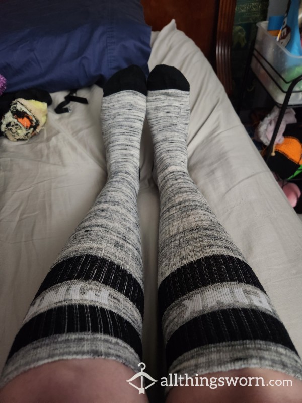 PINK Victorias Secret Striped Knee High Socks