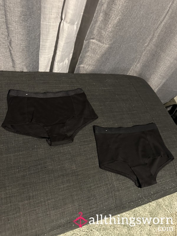 🖤PLAIN BLACK BOYSHORT PANTIES🖤 (READ DESCRIPTION!)