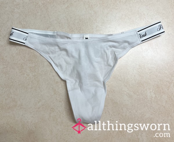Plain White VS Pink Thong