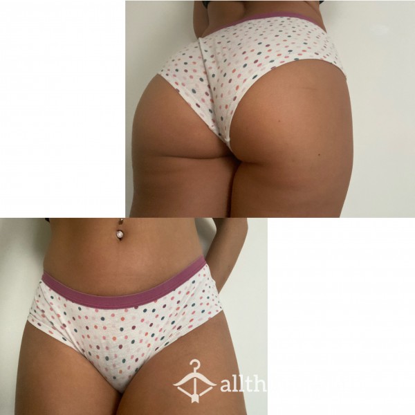 Polka Dot Cheeky Cotton Undies