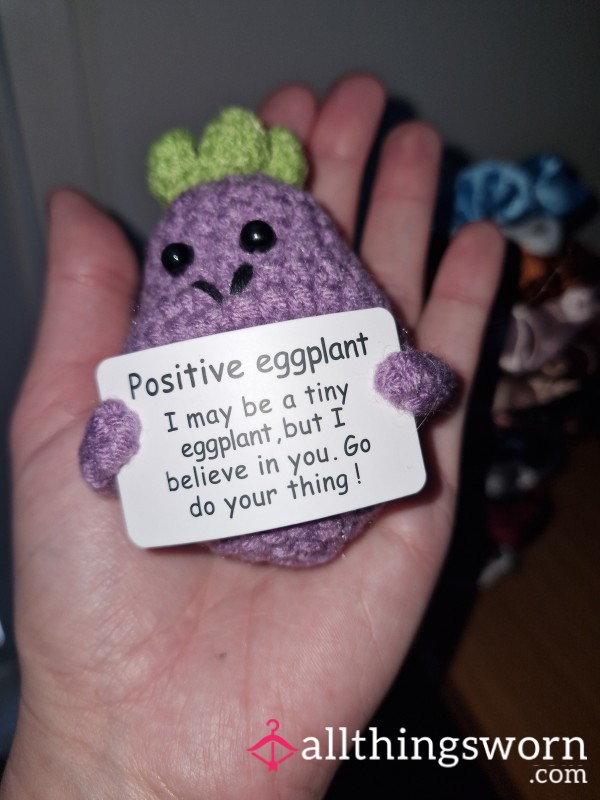 Positive Knitted Eggplant