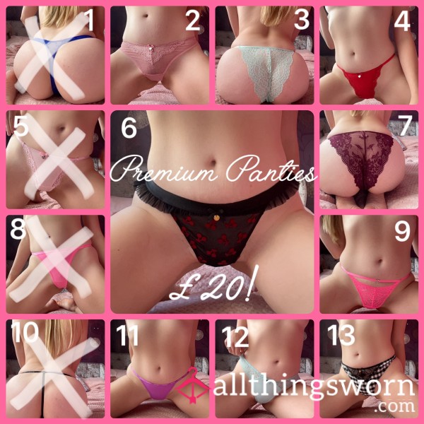 Premium Panties | Boux Avenue | 24hrs Wear | Proof Of Wear Pics