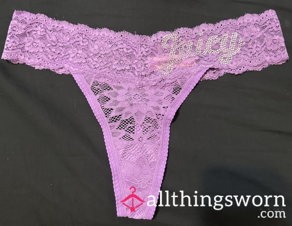 Purple Lace Juicy Couture Thong