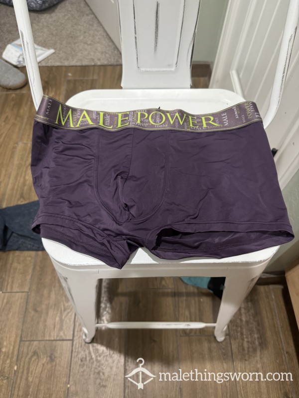 Purple Man Power Boxer Briefs