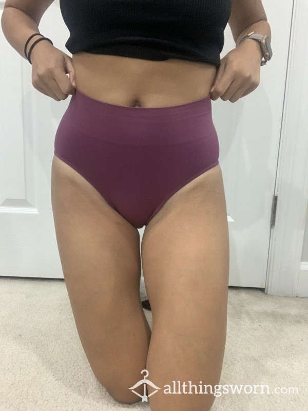 Purple Nylon Full Back Panty