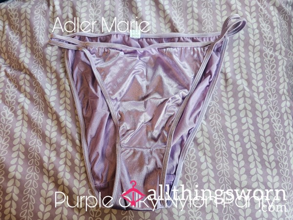 Purple Silky Nylon Panty