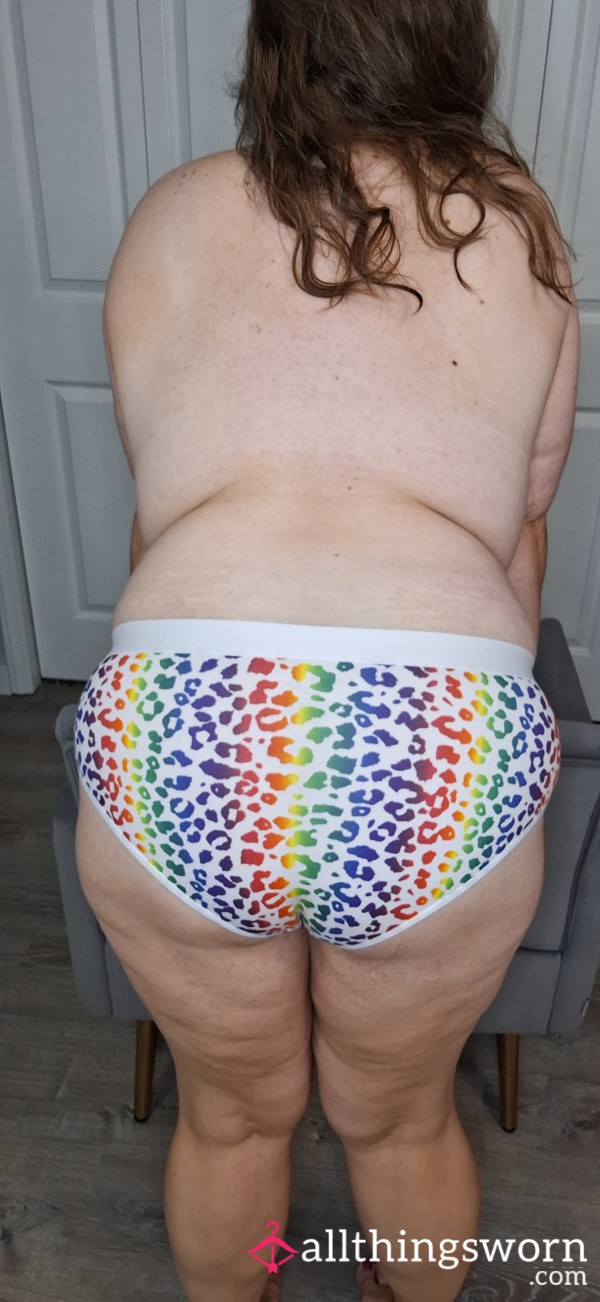 Rainbow Animal Print Cotton Panties