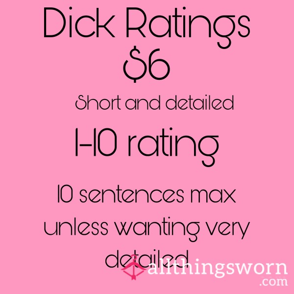 🍆 Ratings