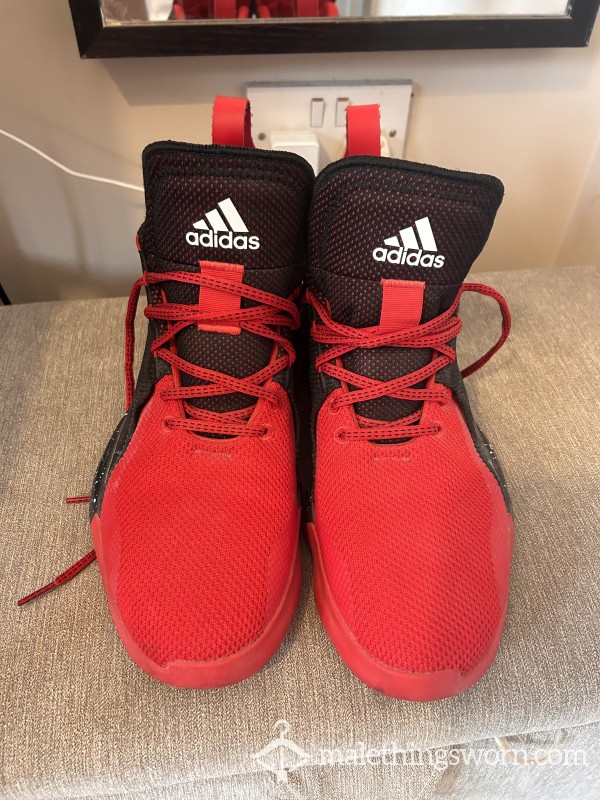 Red Adidas Size 10