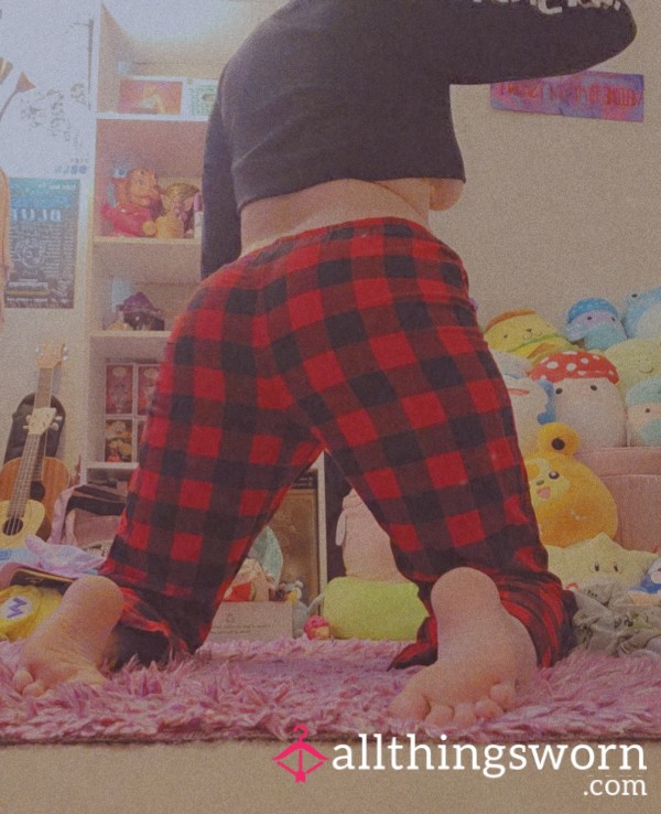 Red And Black Plaid PJ Pants