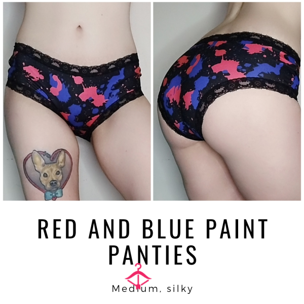 RED AND BLUE PAINT PANTIES