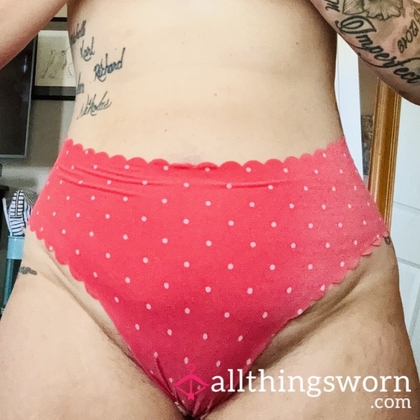 Red And White Polka-dot Seamless Panties! So Soft And SO Comfortable!