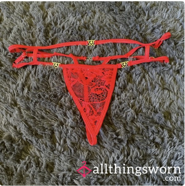 Red Lace Gstring