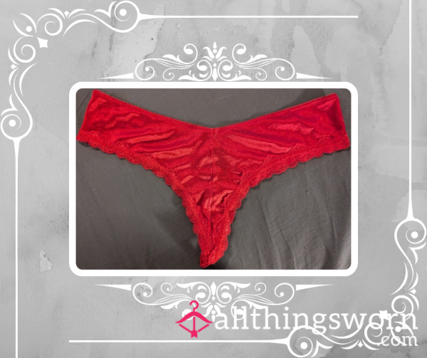 Red Lace Gstring