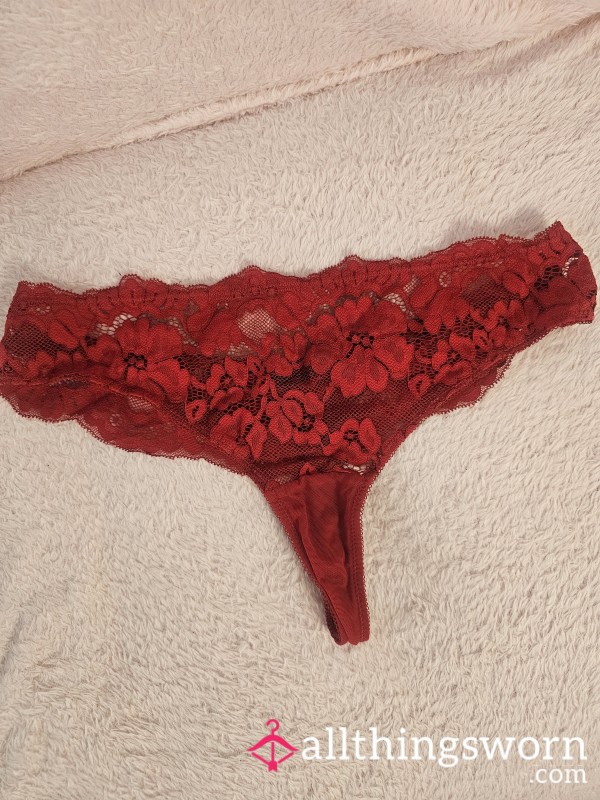 Red Old Brazilian Thong