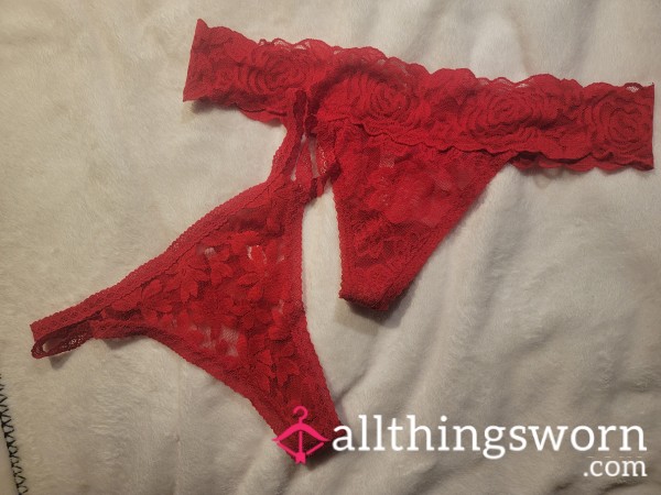 Red PINK Lace