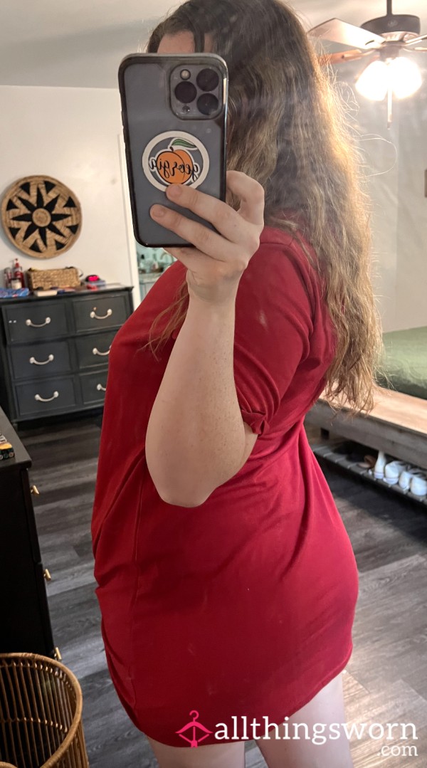 Red T Shirt Dress